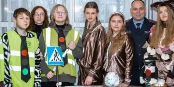 Юные инспектора дорожного движения приняли участие в работе диалоговой площадки