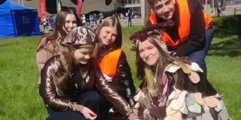 Активисты клубов ЮИД и КЮСП на "Борисов-Марафон"