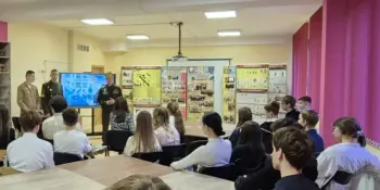 Профориентационная встреча с представителями авиационного факультета УО "Военная академия Республики Беларусь"