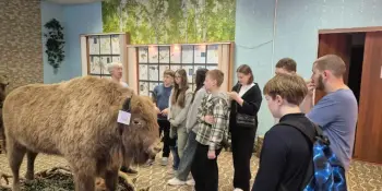 Учащиеся 8В класса посетили музей природы ГУДО "Борисовский центр экологии и туризма"