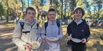 Сегодня учащиеся 10-11 классов приняли участие в юбилейной годовщине образования 72 ОУЦ