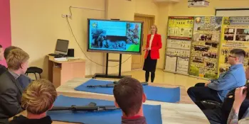 Ресурсный центр по допризывной подготовке посетили учащиеся 10-го класса средней школы N 22