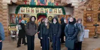 Сегодня, учащиеся 8 Г класса и педагоги посетили Князь-Владимирский храм
