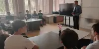 C профилактической и профориентационной беседой выступил начальник ИВС МОБ Борисовского РУВД
