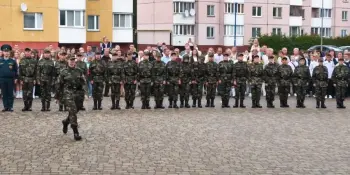 Первый звонок и открытие военно- патриотического клуба МЧС "Бастион"
